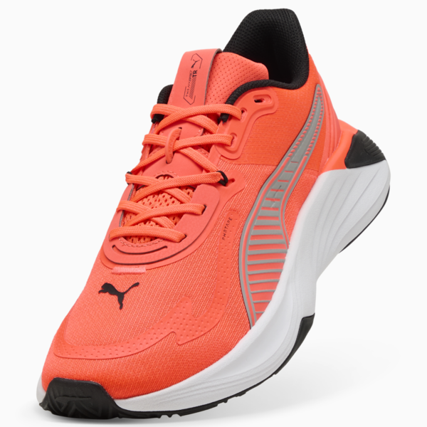 PWR Hybrid Training Shoes, Glowing Red-Gray Echo-PUMA Black, large-MEX