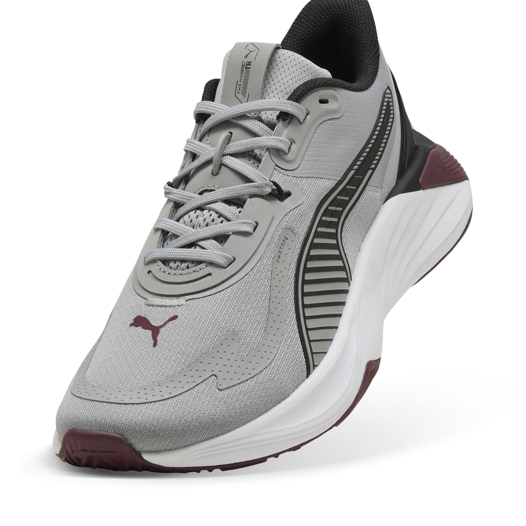 PUMA PWR Hybride trainingsschoenen, Zwart/Grijs, Maat 39 thumbnail 2