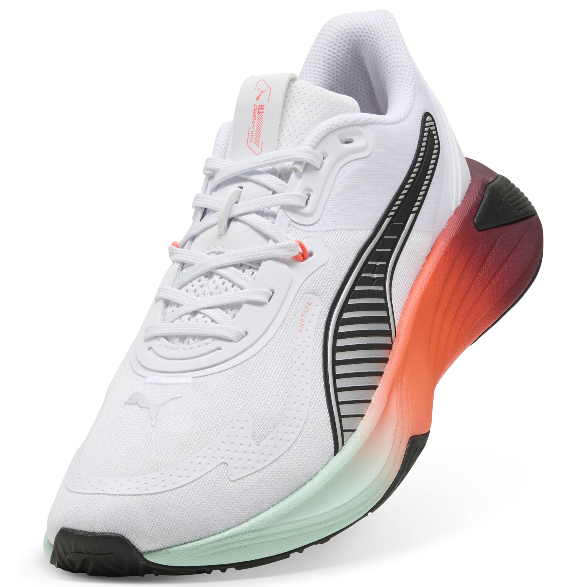 PUMA PWR Hybride trainingsschoenen, Rood/Wit, Maat 44 thumbnail 2