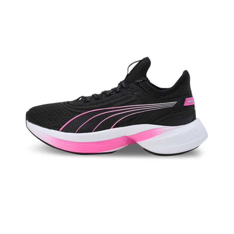 Women's PUMA Conduct Pro Running Shoes in Black/Pink/Silver size UK 3 ...