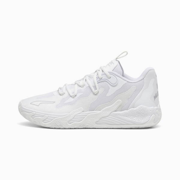 Zapatillas de Basket MB.03 Lo, PUMA White-Gray Fog, large-ARG