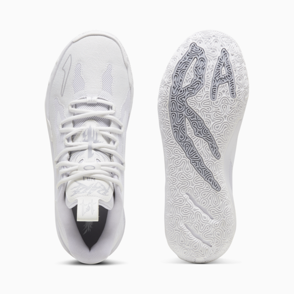 Zapatillas de Basket MB.03 Lo, PUMA White-Gray Fog, large-ARG