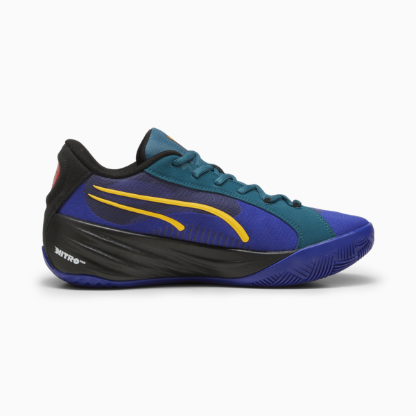 Zapatillas de basketball All-Pro NITRO™ Crowd Craze, Lapis Lazuli-Cold Green-PUMA Black, large-ARG