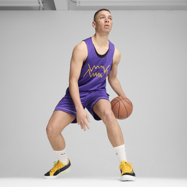 Tenis de basquetbol All-Pro NITRO 2 Crowd Craze, Team Violet-Yellow Sizzle-PUMA White, large-MEX