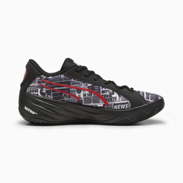 Zapatillas de basketball All-Pro NITRO™ 2 Media Day, PUMA Black-PUMA White-For All Time Red, large-ARG