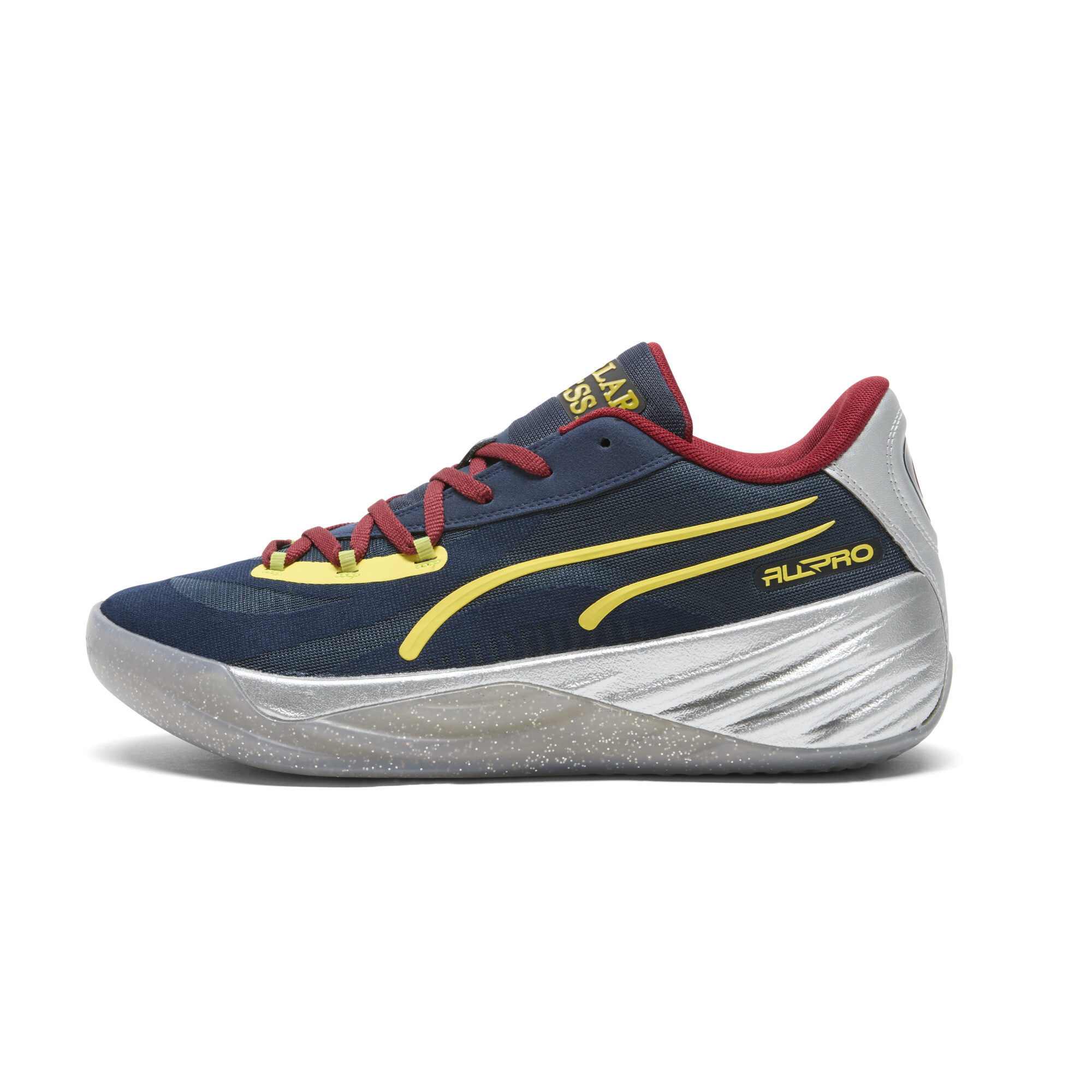 Puma All-Pro NITRO™ Polar Express Basketballschuhe | Mit Plain | Club Navy/Intense Red/Golden Fog | Größe: 40.5