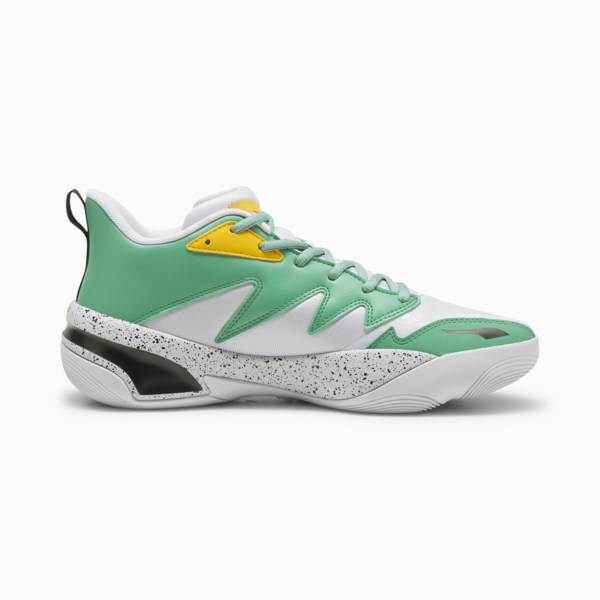 Genetics Speckle Basketball Shoes Unisex, PUMA Black-Silver Mist-Jade Frost, large-ZAF