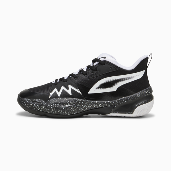 Zapatillas de basketball Genetics Speckle unisex, PUMA Black-PUMA White, large-ARG
