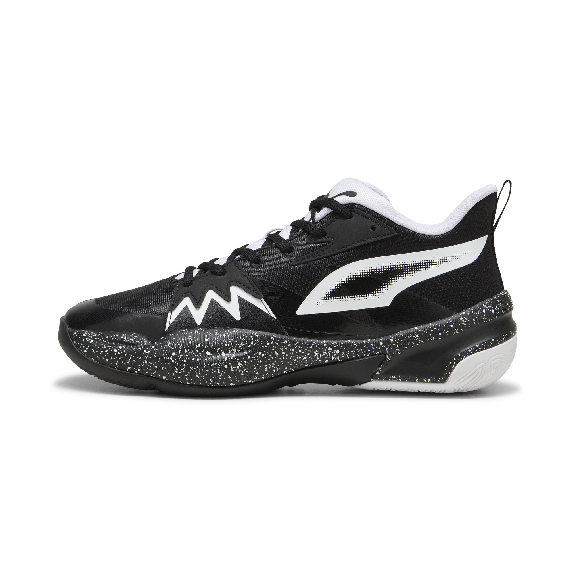 Puma Genetics Speckle Basketballschuhe Unisex | Mit Colorful | Black/White | Größe: 43