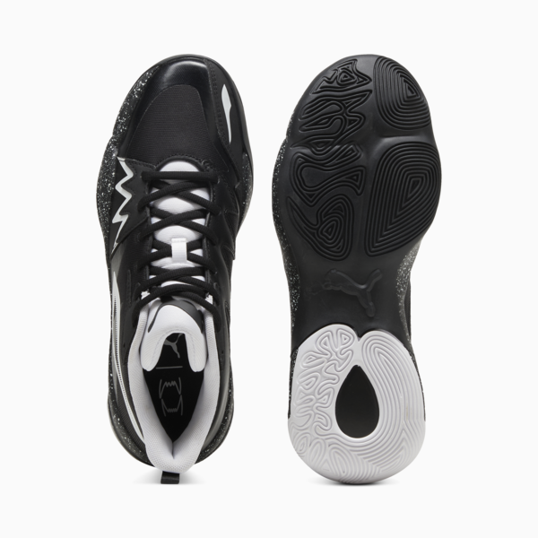 Zapatillas de basketball Genetics Speckle unisex, PUMA Black-PUMA White, large-ARG