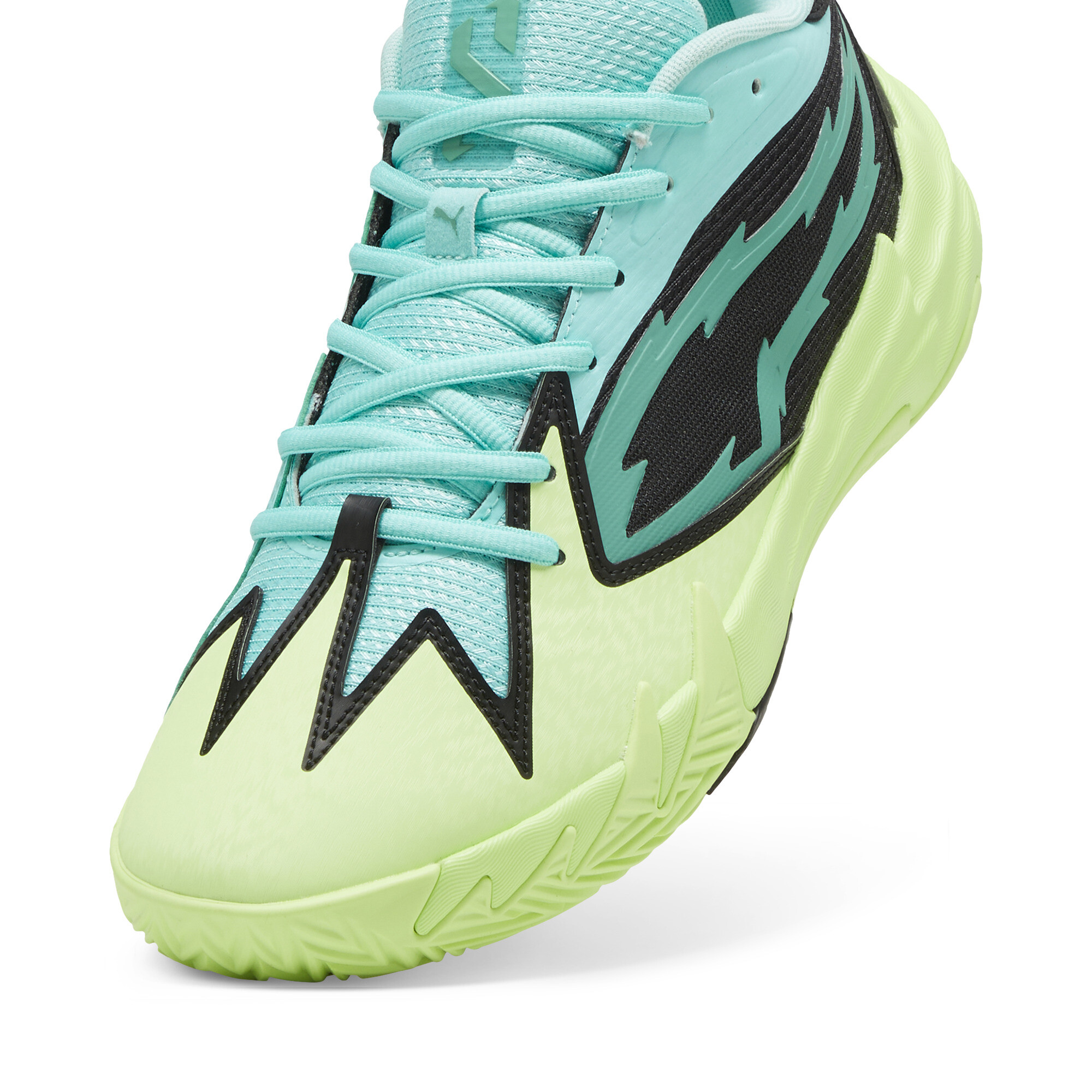 PUMA Scoot Zeros basketbalschoenen, Fizzy Apple-Electric Peppermint