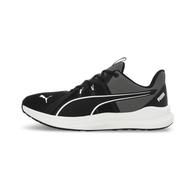 

Men's PUMA Exotine Running Shoes, White/black/gray