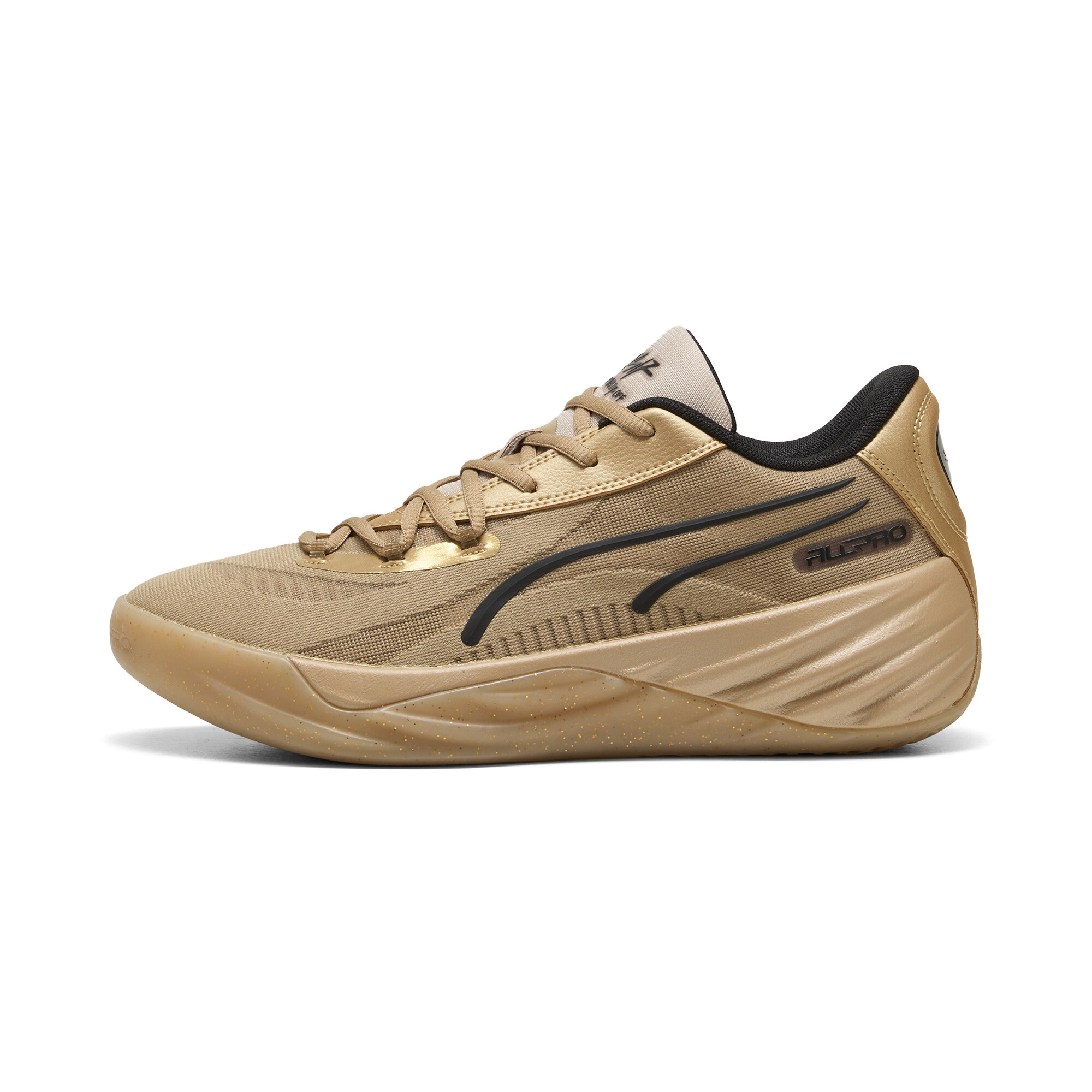 Puma Schröder All Pro NITRO™ Basketballschuhe | Mit Colorful | Gold/Black | Größe: 42.5