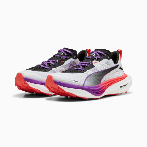 Deviate NITRO™ Elite Trail Running Shoes Women, PUMA White-Glowing Red-Pure Magenta, large-ZAF