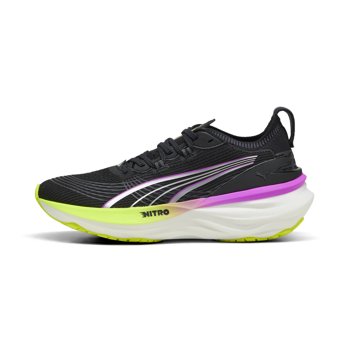 ForeverRun NITRO™ 2 Running Shoes Women in Black/Pure Magenta by PUMA, UK 5