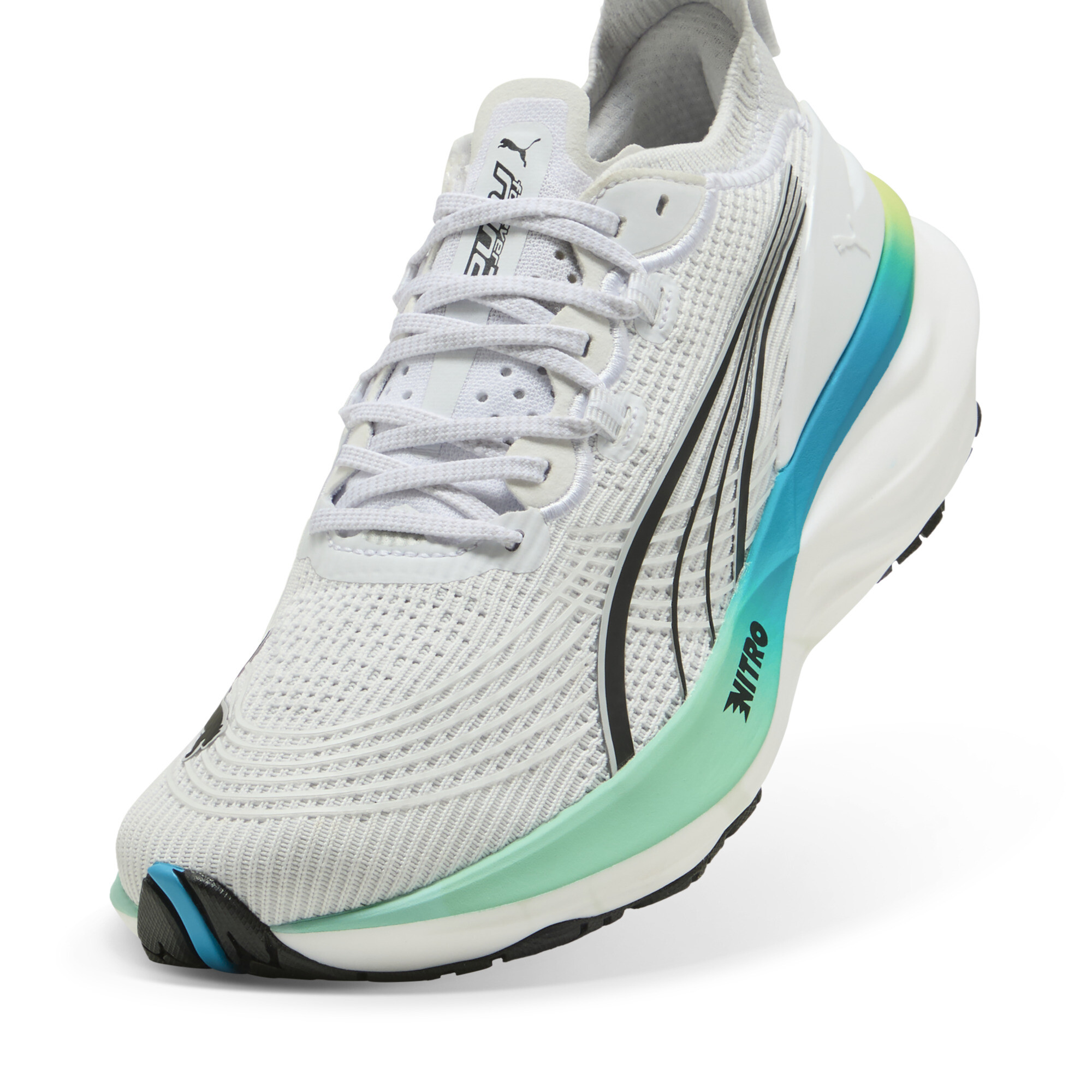 PUMA ForeverRun NITROâ¢ 2 hardloopschoenen voor Dames, Wit, Maat 42,5 thumbnail 3