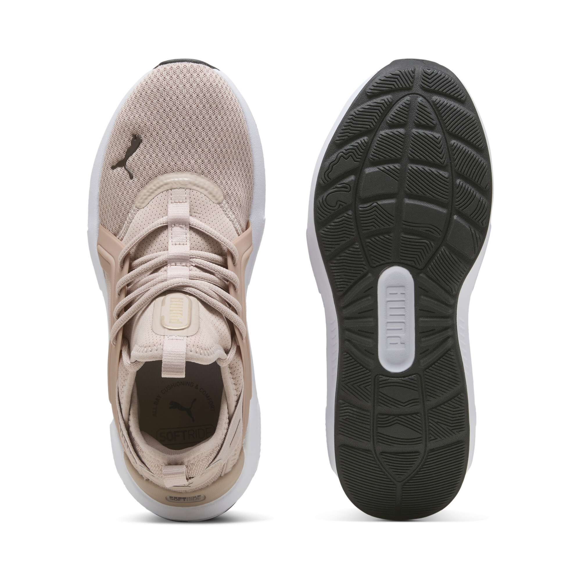 PUMA Softride Enzo 5 Metallic hardloopschoenen voor Dames, Roze/Goud/Bruin, Maat 36 thumbnail 4