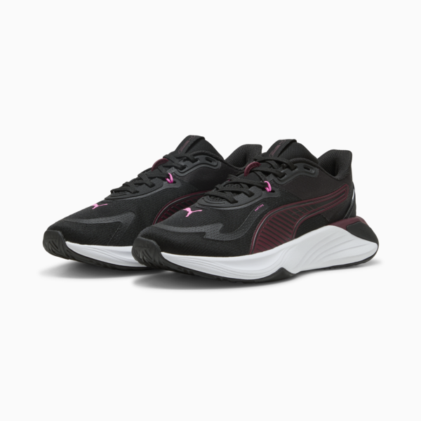 PWR Hybrid Training Shoes Women, PUMA Black-Ruby Shimmer-Pink Pixel, large-ZAF