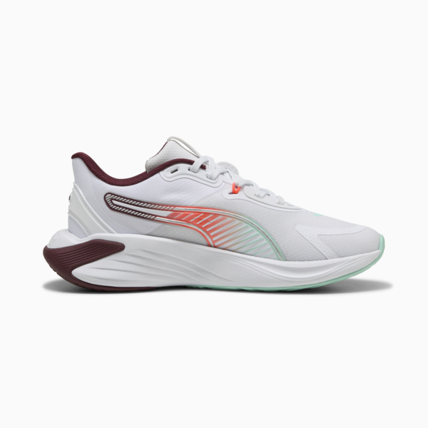 PWR Hybrid Training Shoes Women, PUMA White-Ruby Shimmer-Mint Melt-Glowing Red, large-ZAF