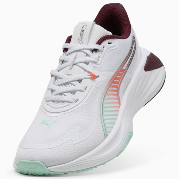 PWR Hybrid Training Shoes Women, PUMA White-Ruby Shimmer-Mint Melt-Glowing Red, large-ZAF