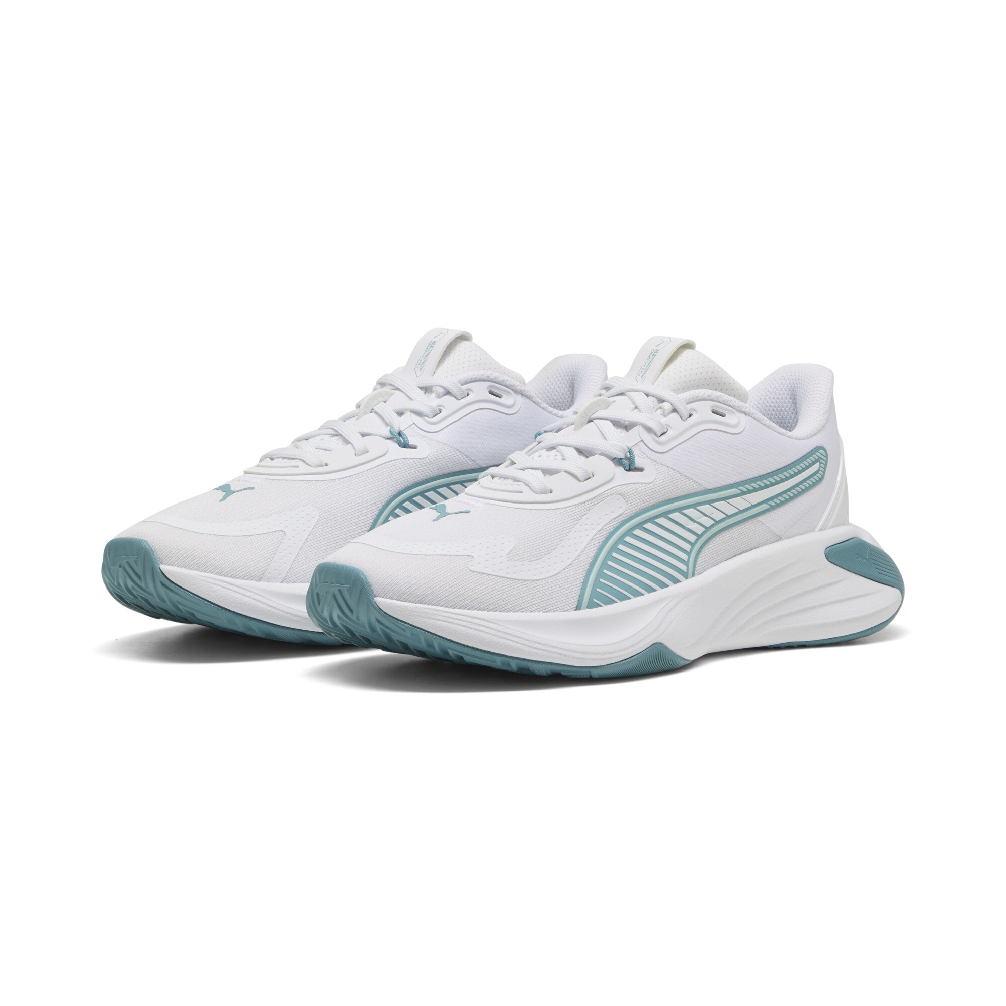 PUMA PWR Hybrid trainingsschoenen voor Dames, Blauw/Wit, Maat 40,5