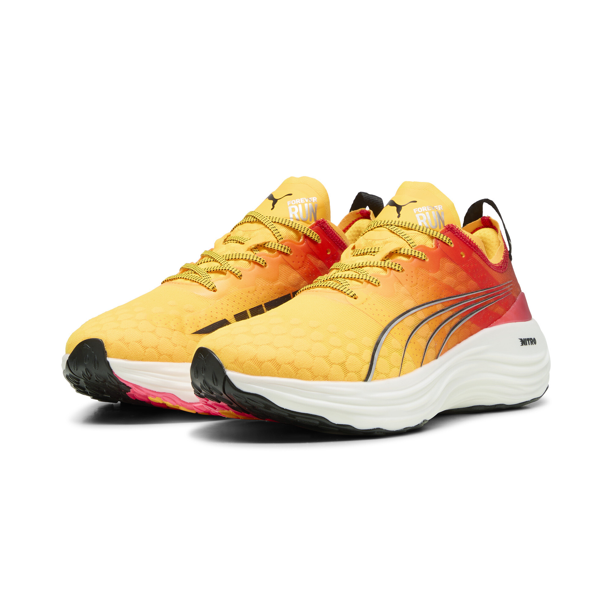 Puma ForeverRun NITRO™ Laufschuhe Herren | Sun Stream/Sunset Glow/White | Größe: 42