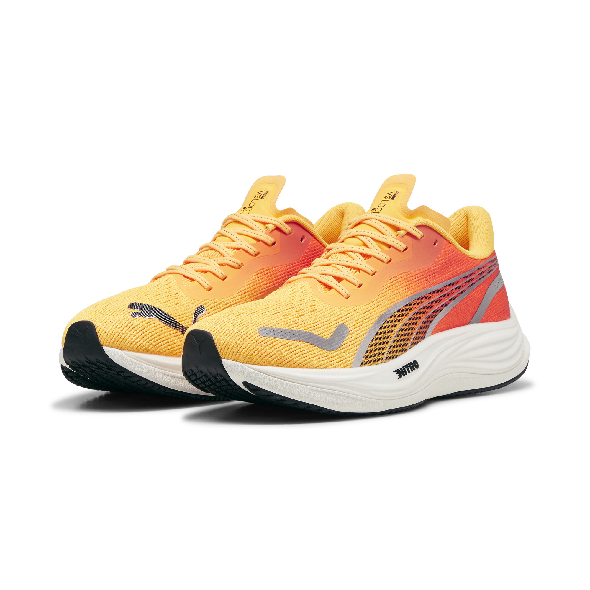 Puma Velocity NITRO™ 3 Laufschuhe Herren | Sun Stream/Sunset Glow/White | Größe: 51