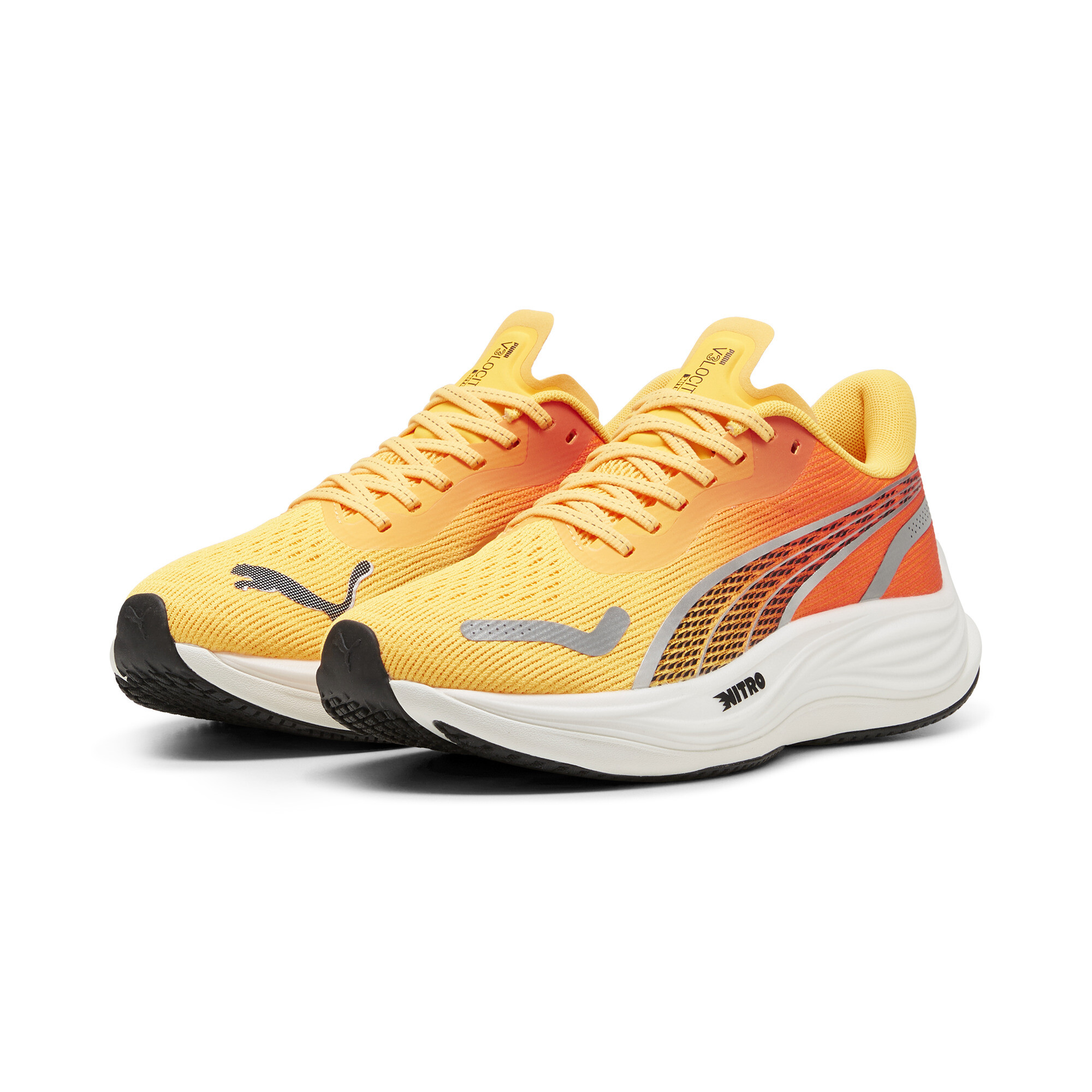 Puma Velocity NITRO™ 3 Laufschuhe Damen | Sun Stream/Sunset Glow/White | Größe: 39