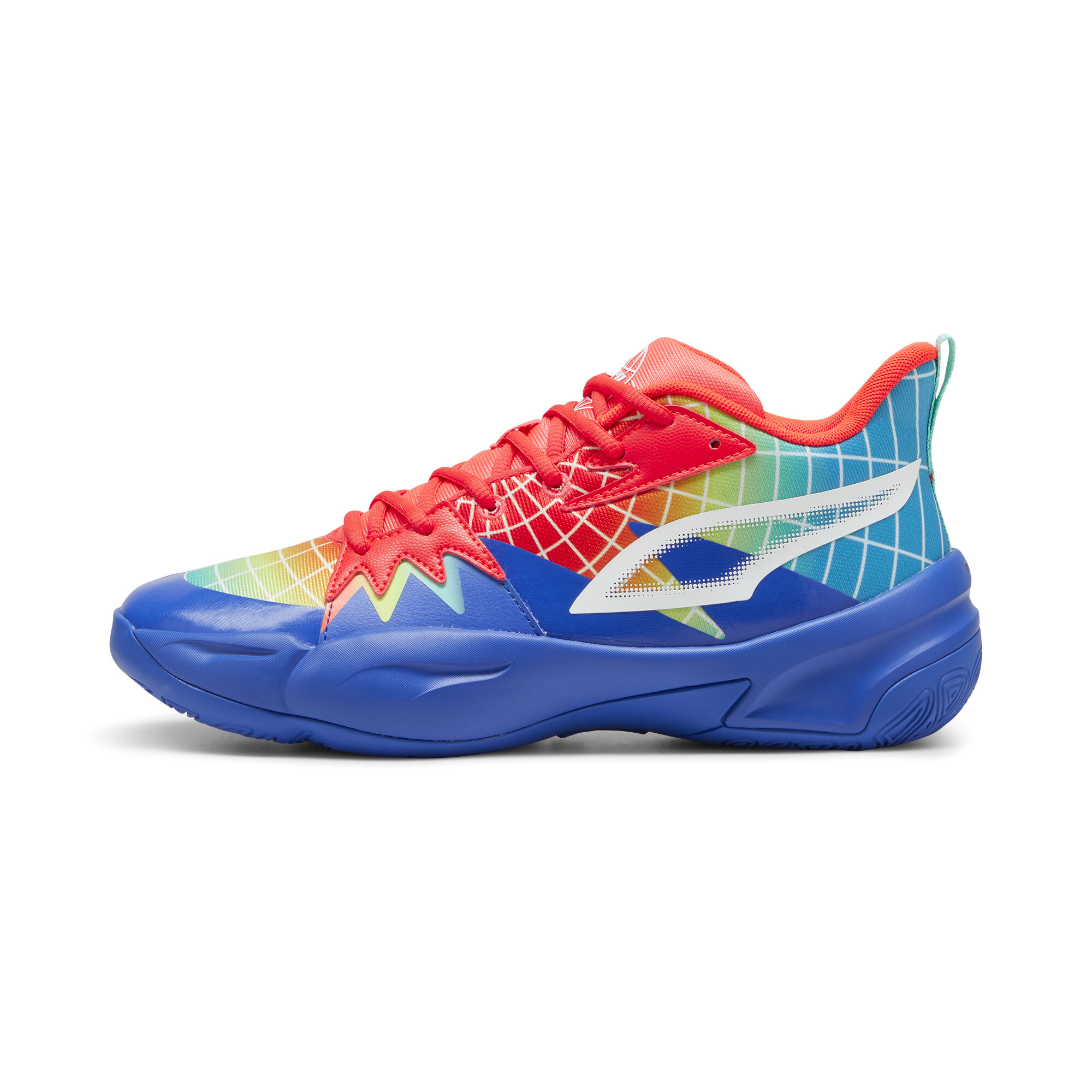 Puma Genetics Marcus Smart Basketballschuhe | Mit Colorful | Royal Sapphire/Red Blast | Größe: 47