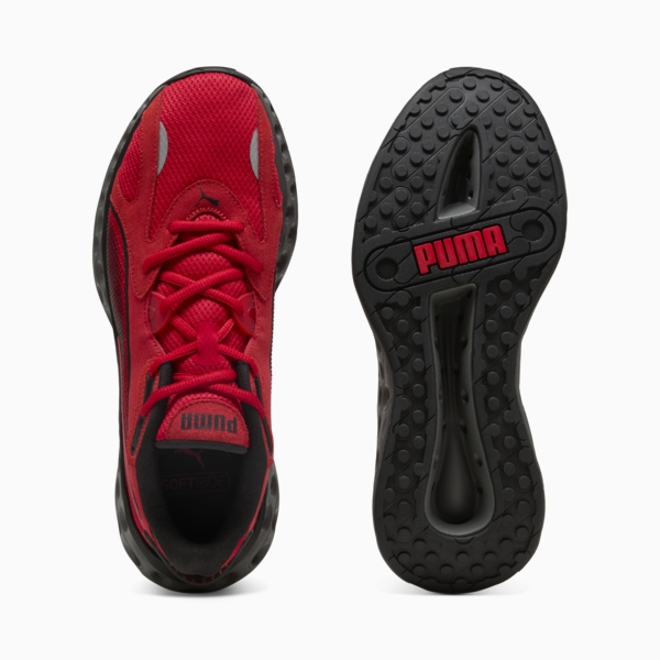 Tenis de running SOFTRIDE Frequence, For All Time Red-PUMA Black-Cool Dark Gray, large-MEX