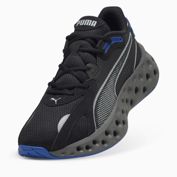 Tenis de running SOFTRIDE Frequence, PUMA Black-Vivid Blue-Cool Dark Gray, large-MEX