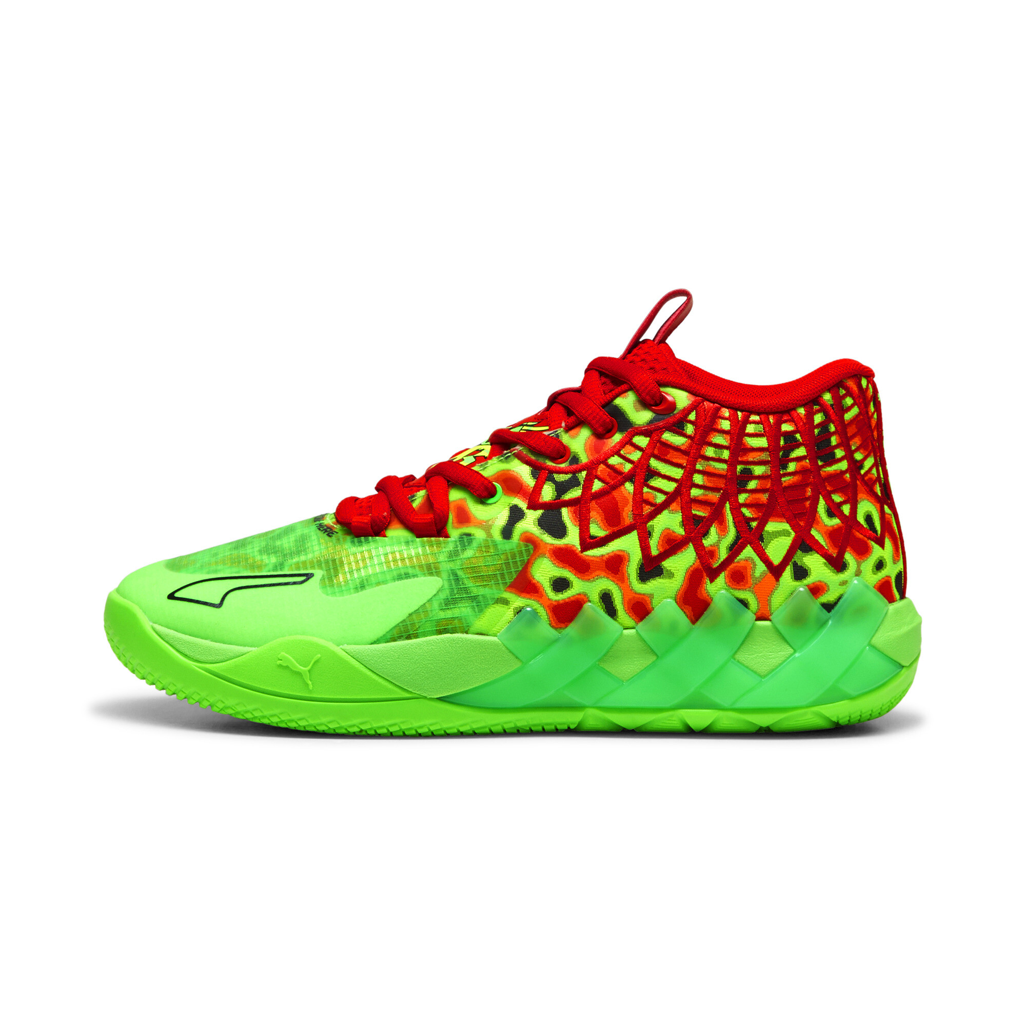 Puma MB.01 Thermal Basketballschuhe | Mit Colorful | Green Pes/Red | Größe: 41