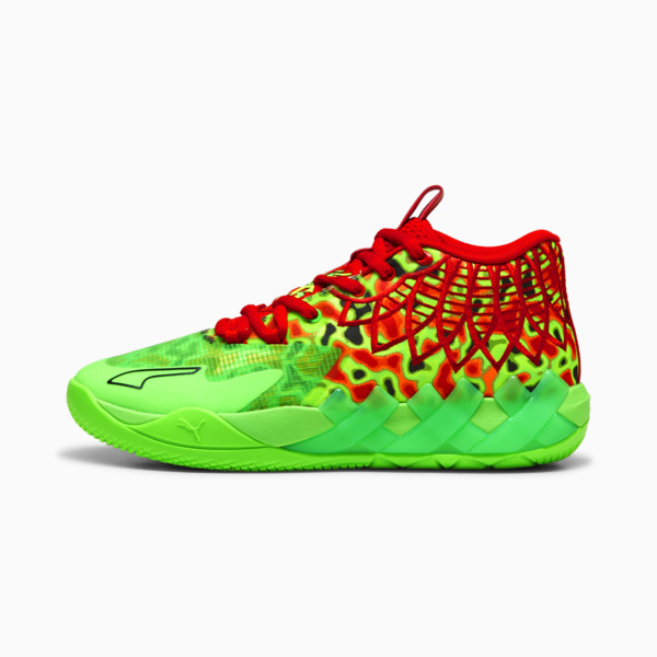 MB.01 Thermal Basketball Shoes, Fluro Green Pes-PUMA Red, large-ZAF