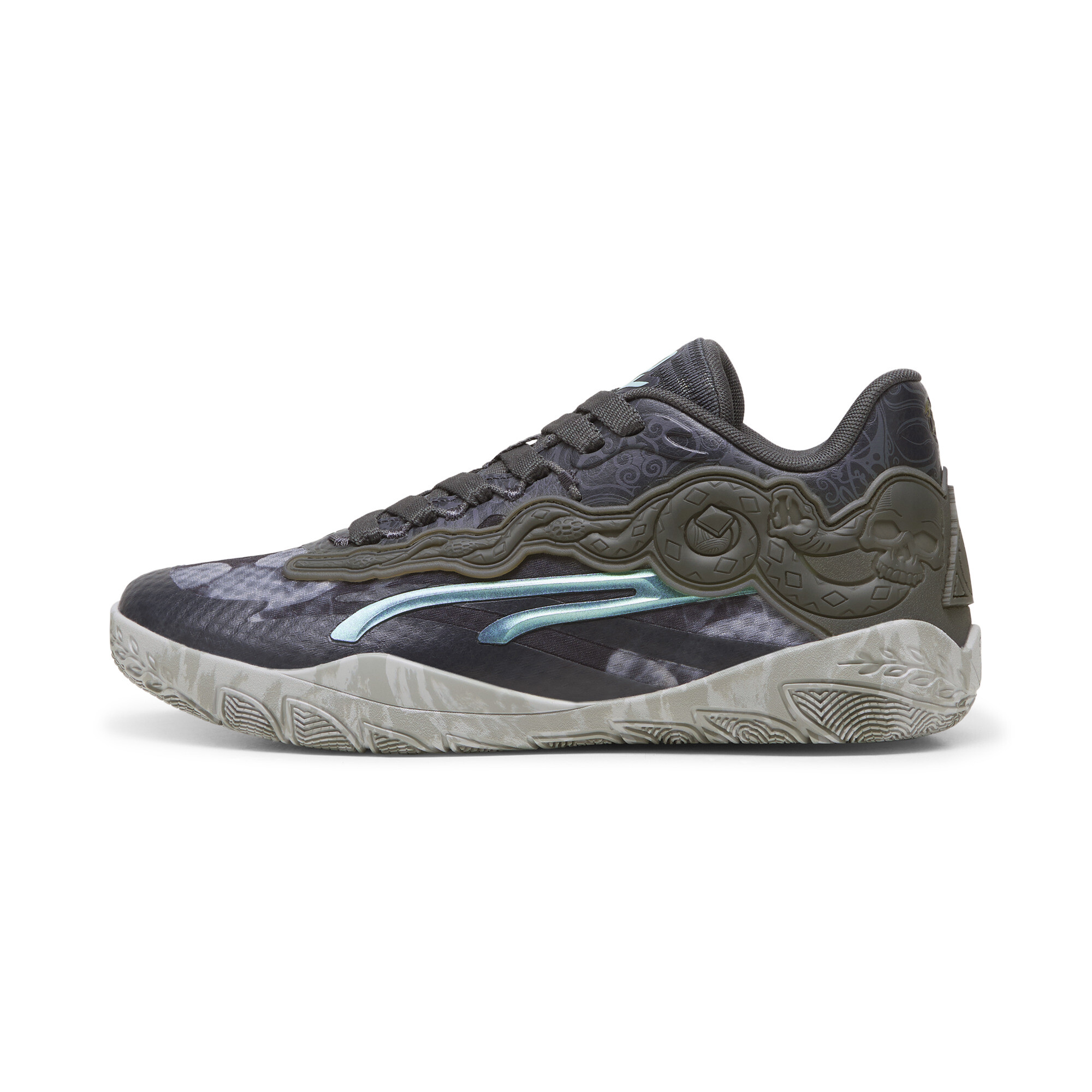 Puma Stewie 3 Harry Potter™ Basketballschuhe Damen | Mit Colorful | Shadow Gray/Smokey Gray | Größe: 46