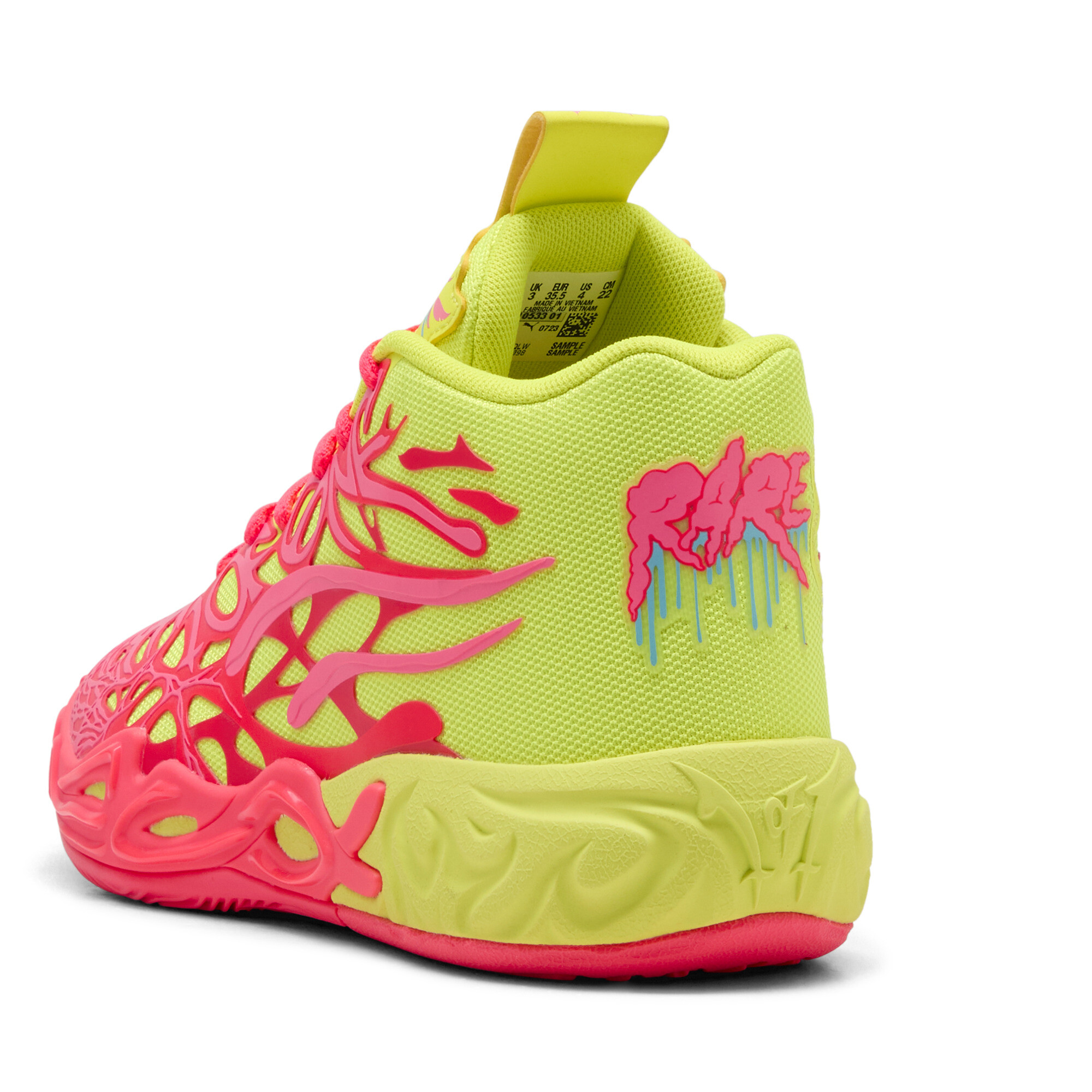 PUMA MB.04 1Love Basketball Shoes Youth In Pink, Size EU 37.5