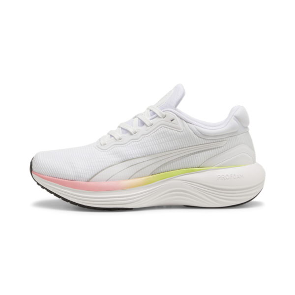 Zapatillas Scend Pro Ultra para mujer, PUMA White-Lime Pow, large-ARG