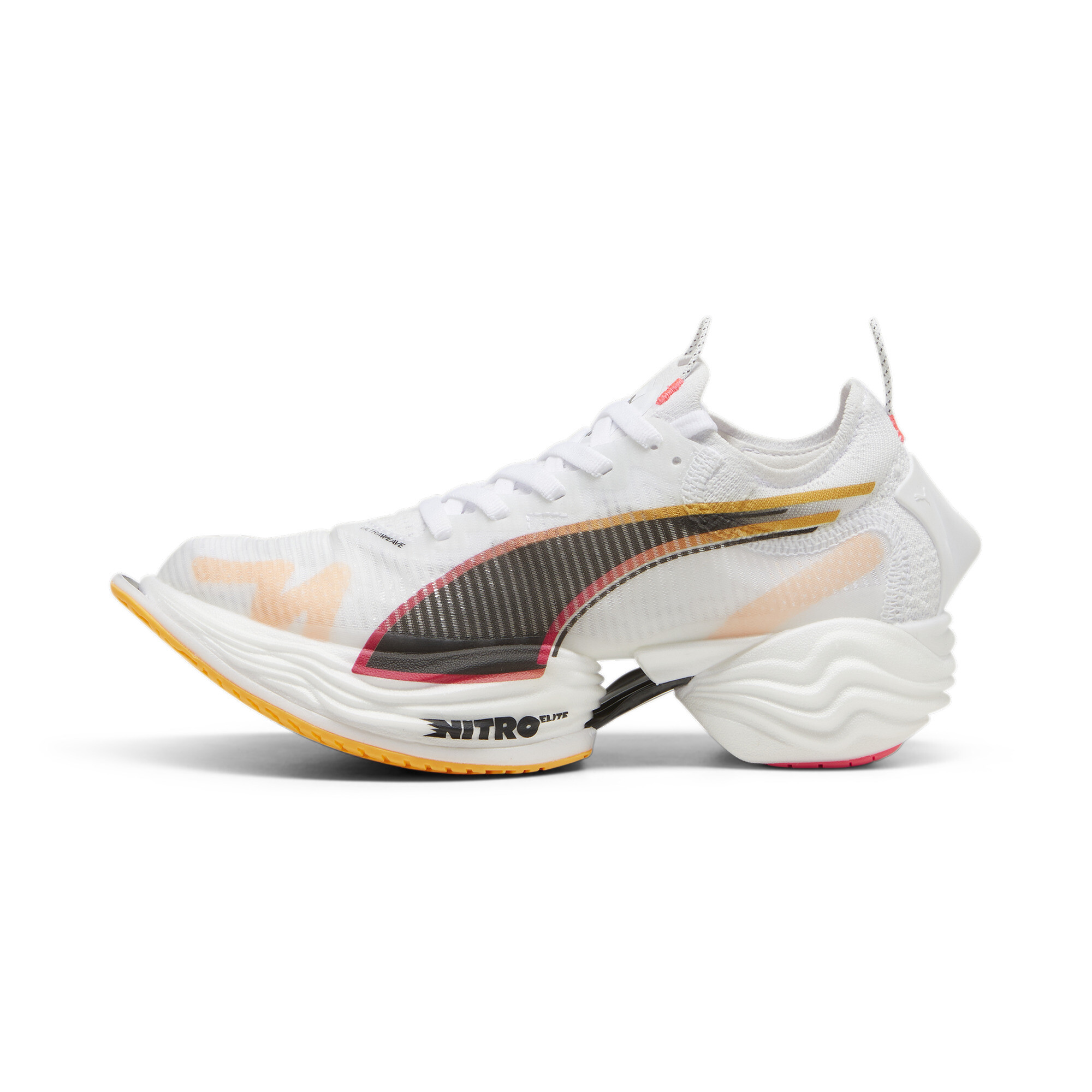 Puma FAST-R NITRO™ Elite 2 Laufschuhe Damen | White/Sunset Glow/Sun Stream | Größe: 41