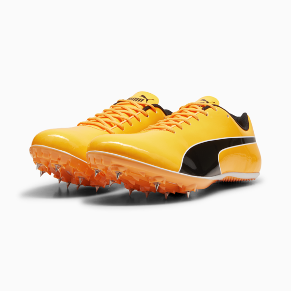 evoSPEED Sprint 14.5 Spikes Unisex, Sun Stream-PUMA Black-PUMA White, large-ZAF