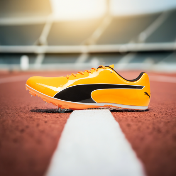 evoSPEED Sprint 14.5 Spikes Unisex, Sun Stream-PUMA Black-PUMA White, large-ZAF