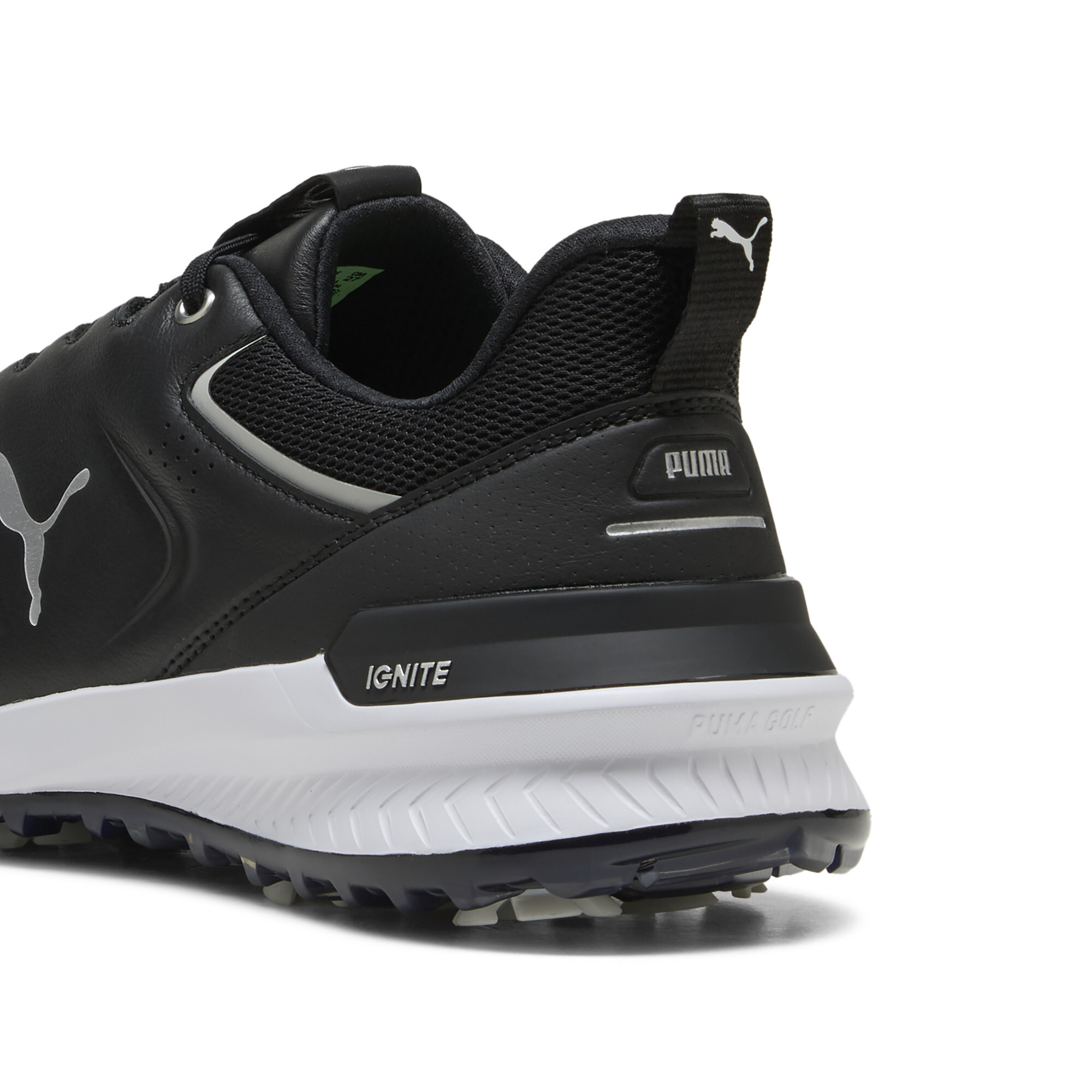 PUMA IGNITE Innovate leren golfschoenen voor Heren, Zwart/Zilver, Maat 40 thumbnail 5