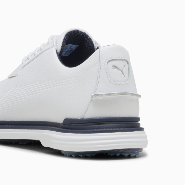PUMA Royale Golf Shoes Men, PUMA White-Deep Navy-Team Light Blue, large-ZAF