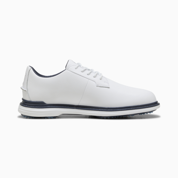 PUMA Royale Golf Shoes Men, PUMA White-Deep Navy-Team Light Blue, large-ZAF