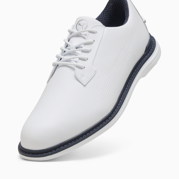 PUMA Royale Golf Shoes Men, PUMA White-Deep Navy-Team Light Blue, large-ZAF