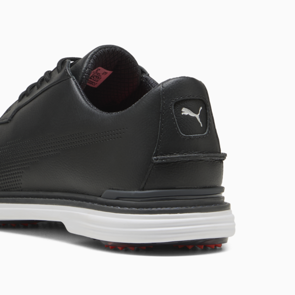 PUMA Royale Golf Shoes Men, PUMA Black-Flat Dark Gray-Red Blast, large-ZAF