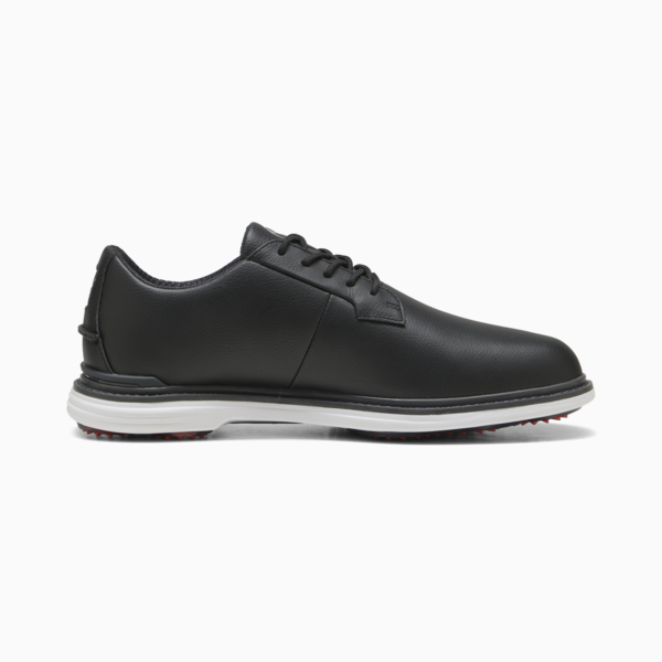 PUMA Royale Golf Shoes Men, PUMA Black-Flat Dark Gray-Red Blast, large-ZAF