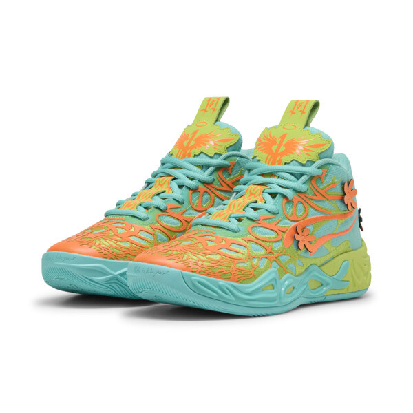 MB.04 Scooby Doo Basketball Shoes Youth, Aquatic-Lime Smash-Heat Fire, large-ZAF