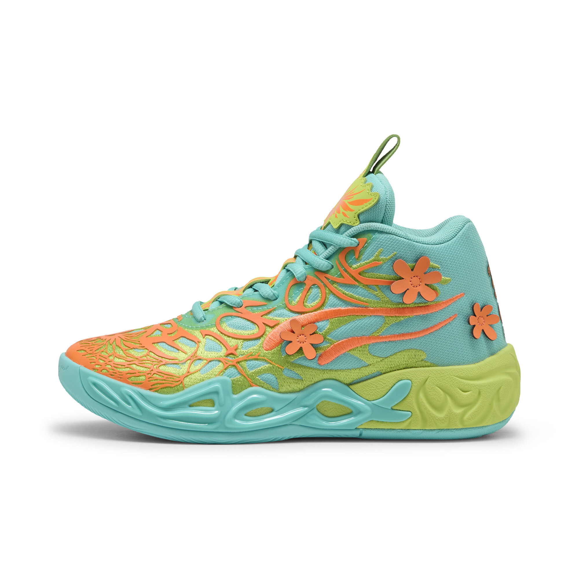 Puma MB.04 Scooby Doo Basketballschuhe Teenager Für Für Kinder | Mit Colorful | Aquatic/Lime Smash/Heat Fire | Größe: 37...