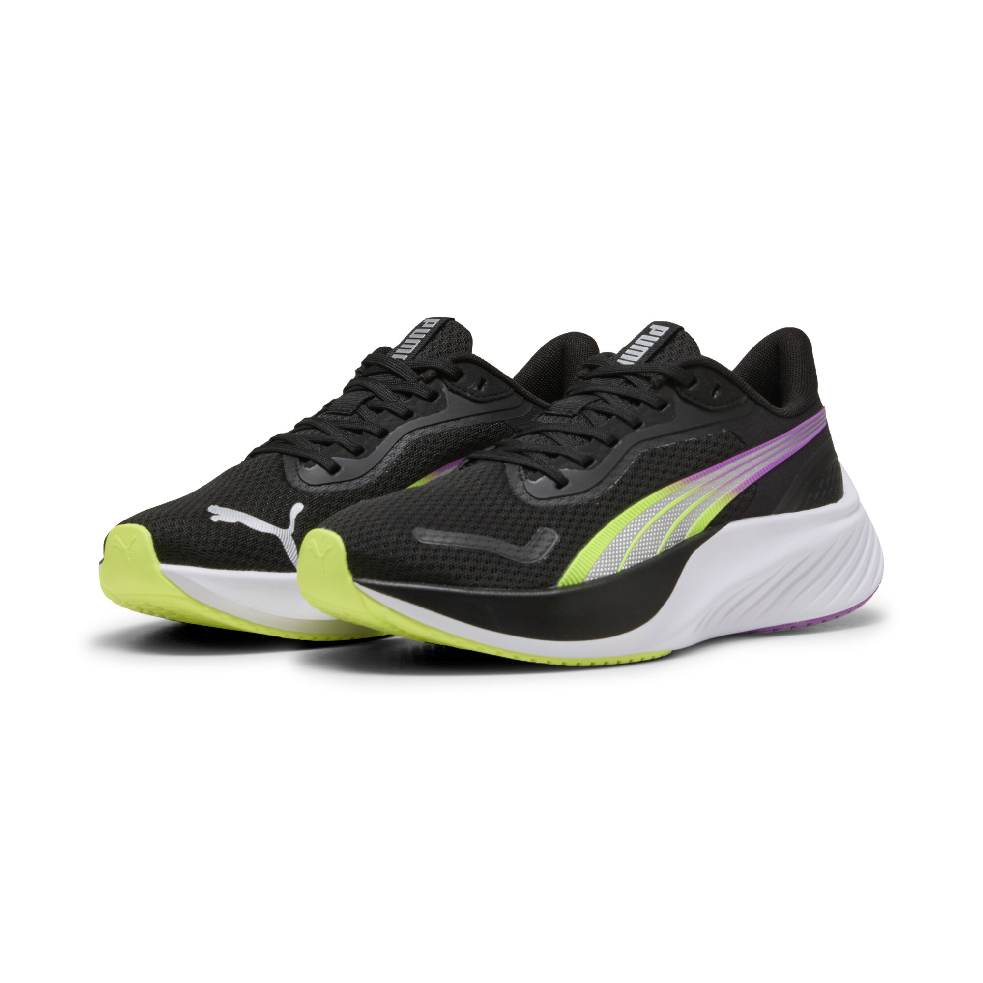 Puma Pounce Lite Laufschuhe | Black/Pure Magenta | Größe: 44