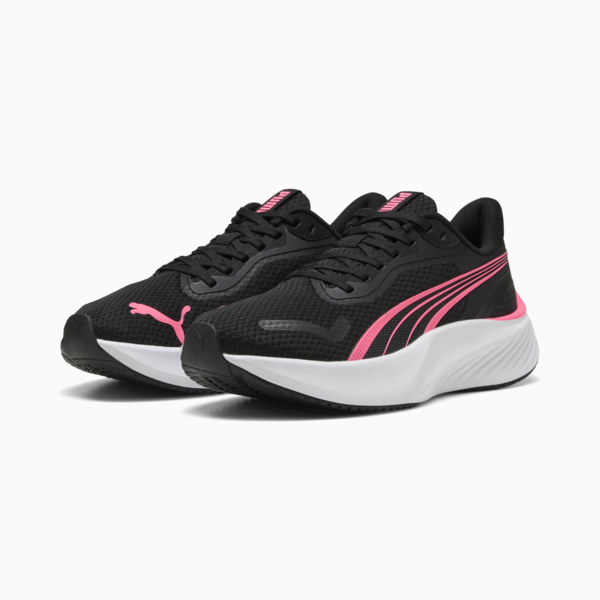 Pounce Lite Running Shoes, PUMA Black-Sun Struck, large-ZAF