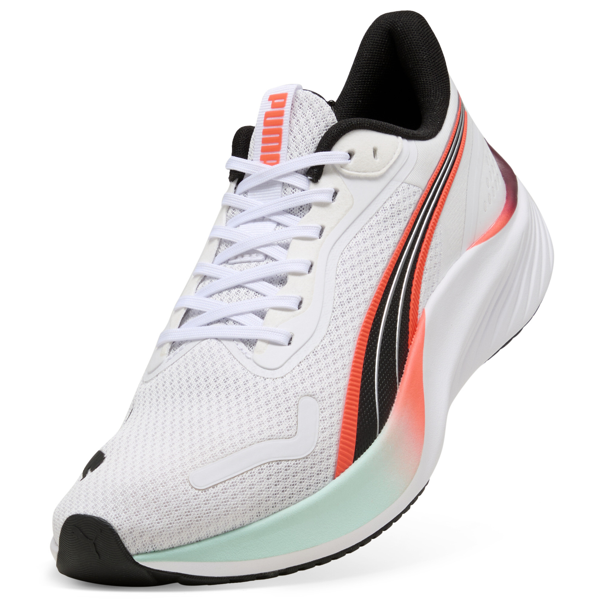 PUMA Pounce Lite hardloopschoenen, Rood/Wit, Maat 35,5 thumbnail 2
